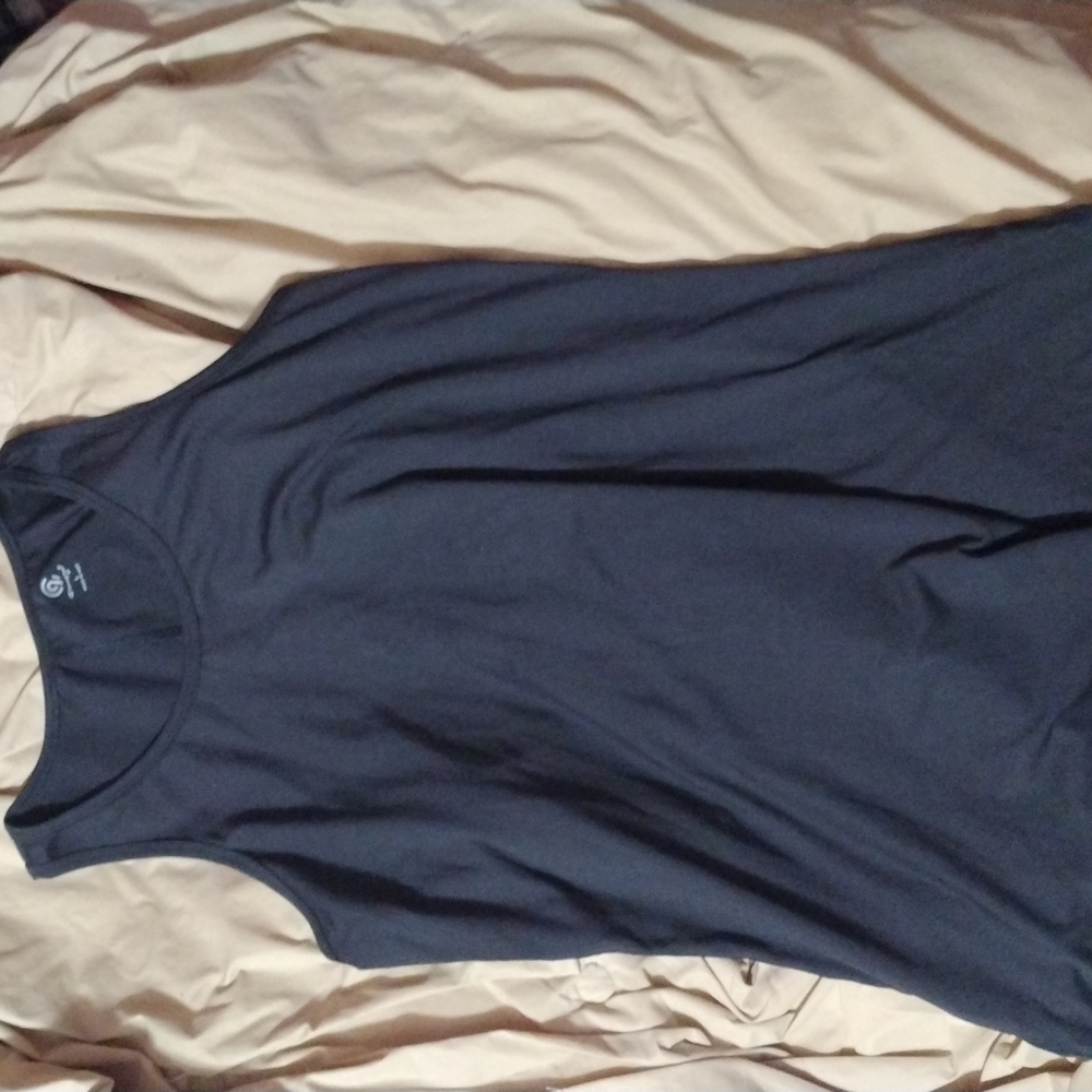 Size large ladies champion brand black tank top/gym shirt, like new condition